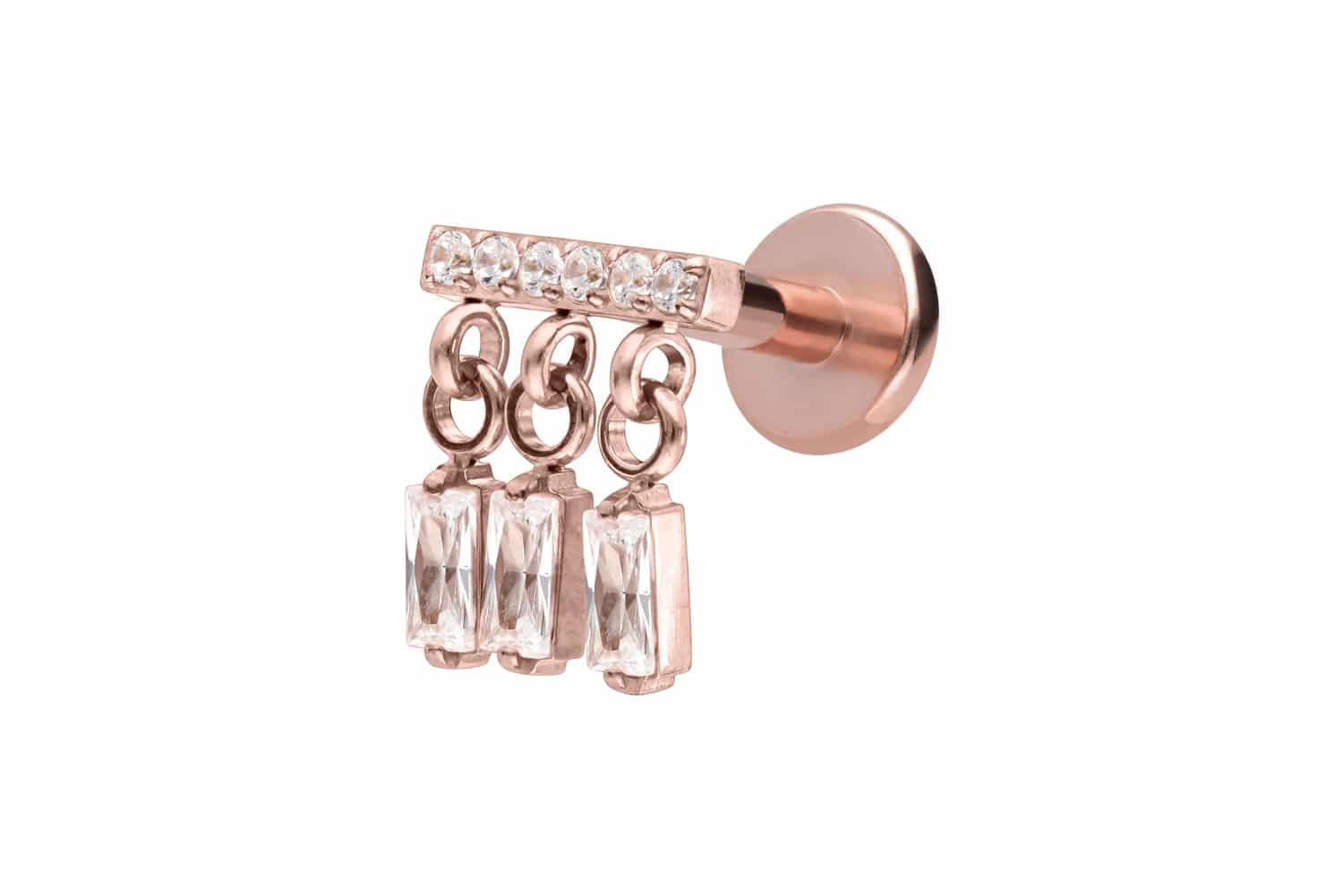 Titan Labret Piercing mit Innengewinde WINDSPIEL